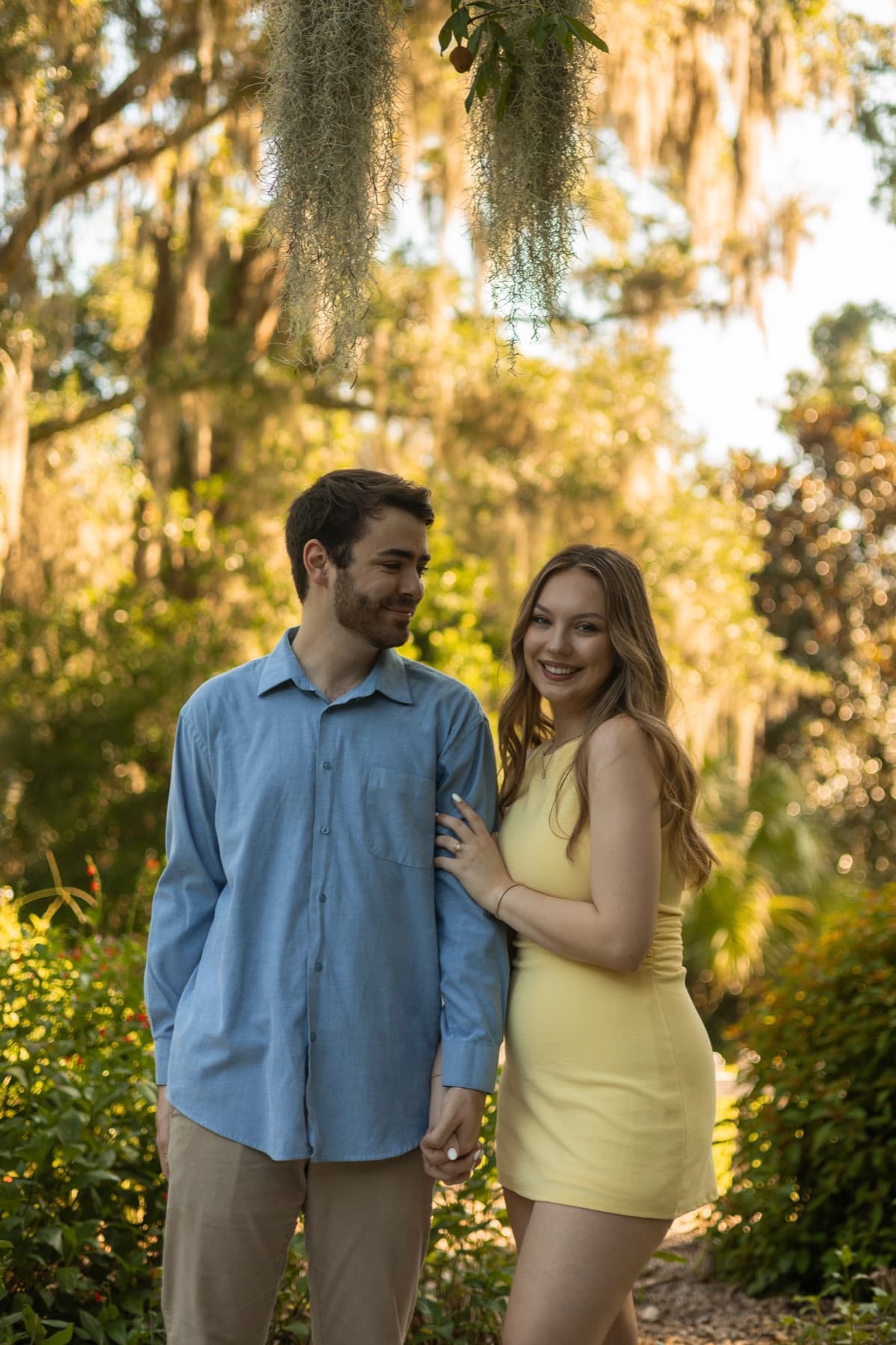Amber and Joey in the garden